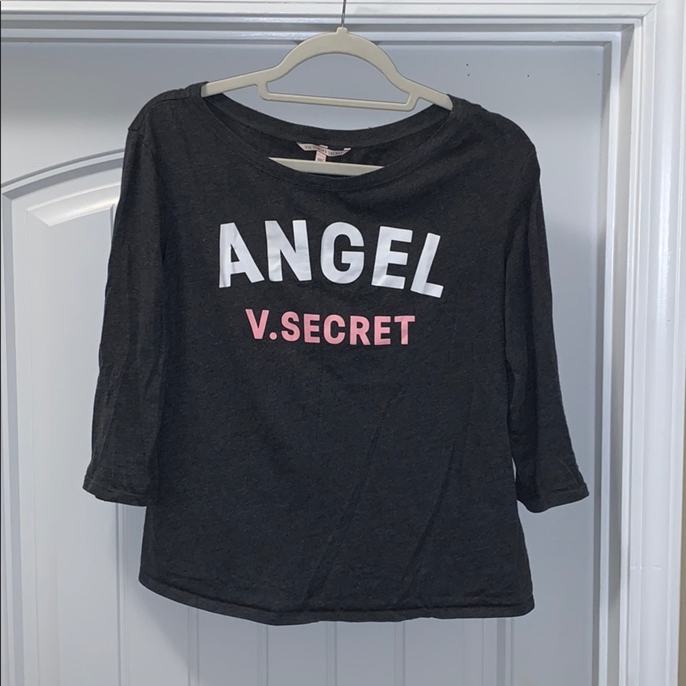 Charcoal gray 3/4 Victoria’s Secret Pajama Shirt